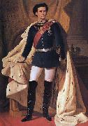 King Ludwig II of Bavaria in generals' uniform and coronation robe, Ferdinand von Piloty